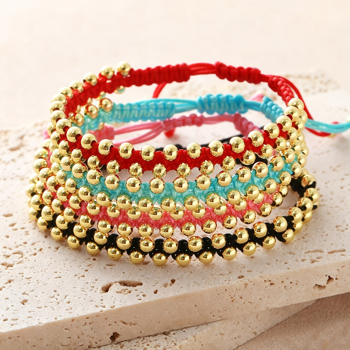 Braided Bead Adjustable Bracelet