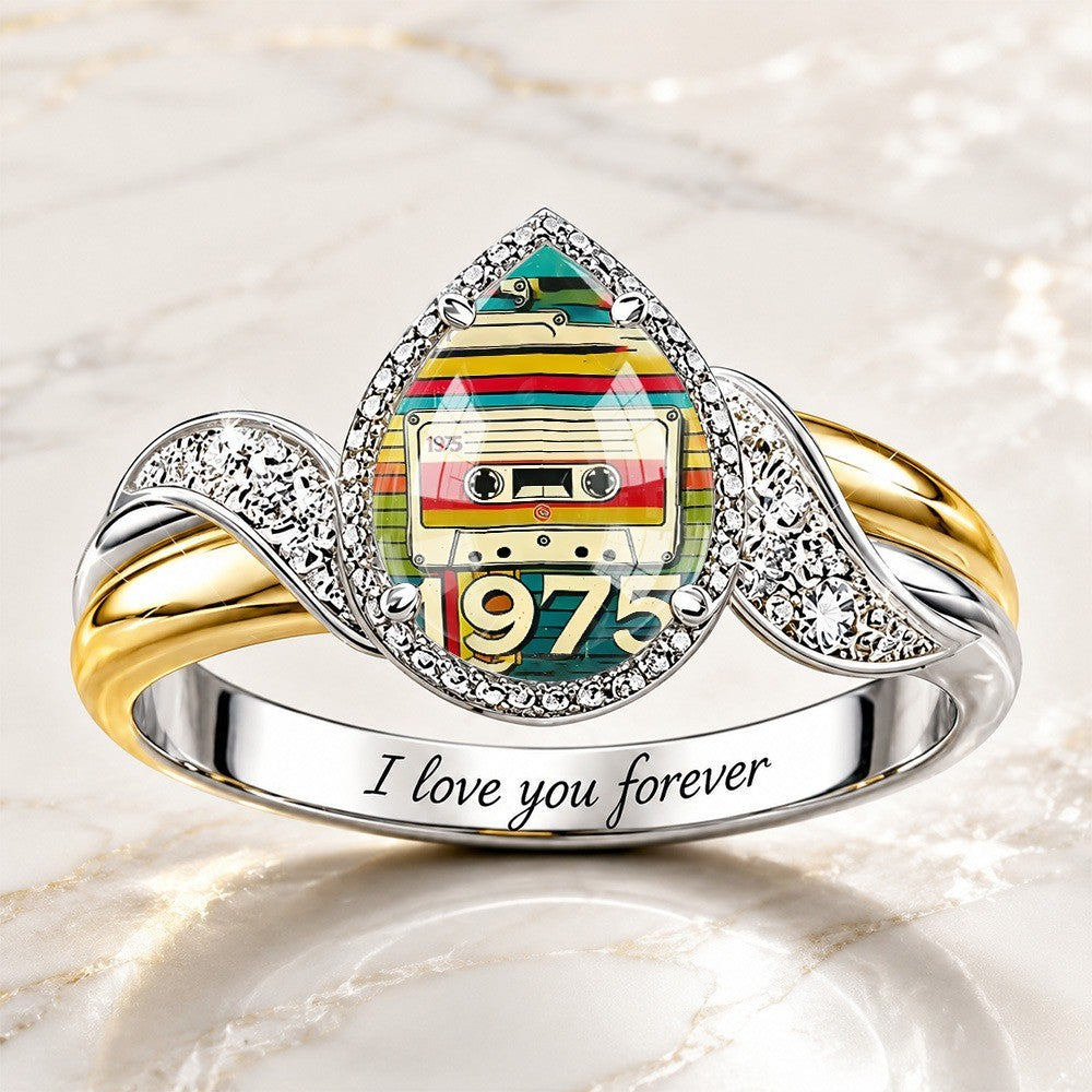 Retro Cassette Tape Ring