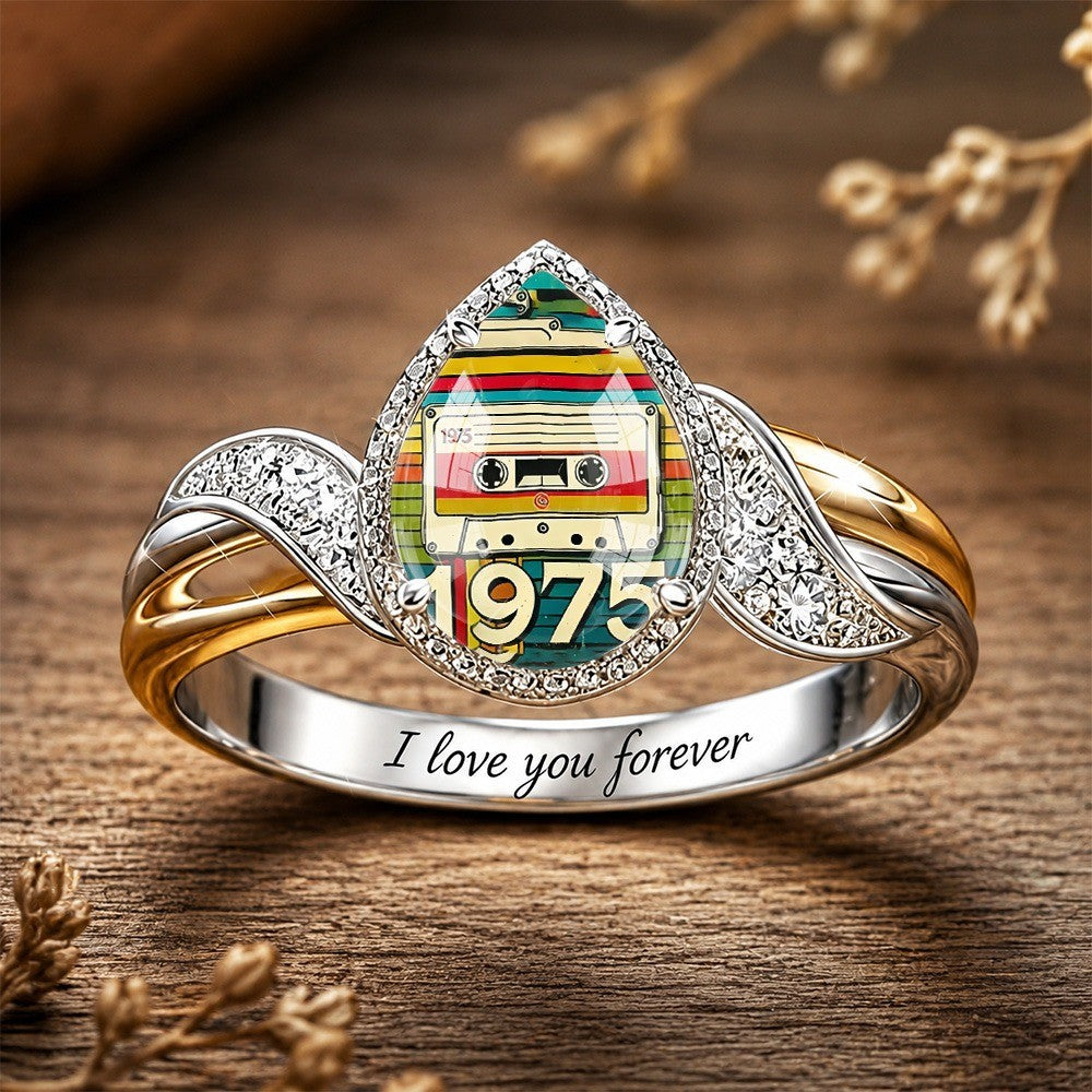Retro Cassette Tape Ring