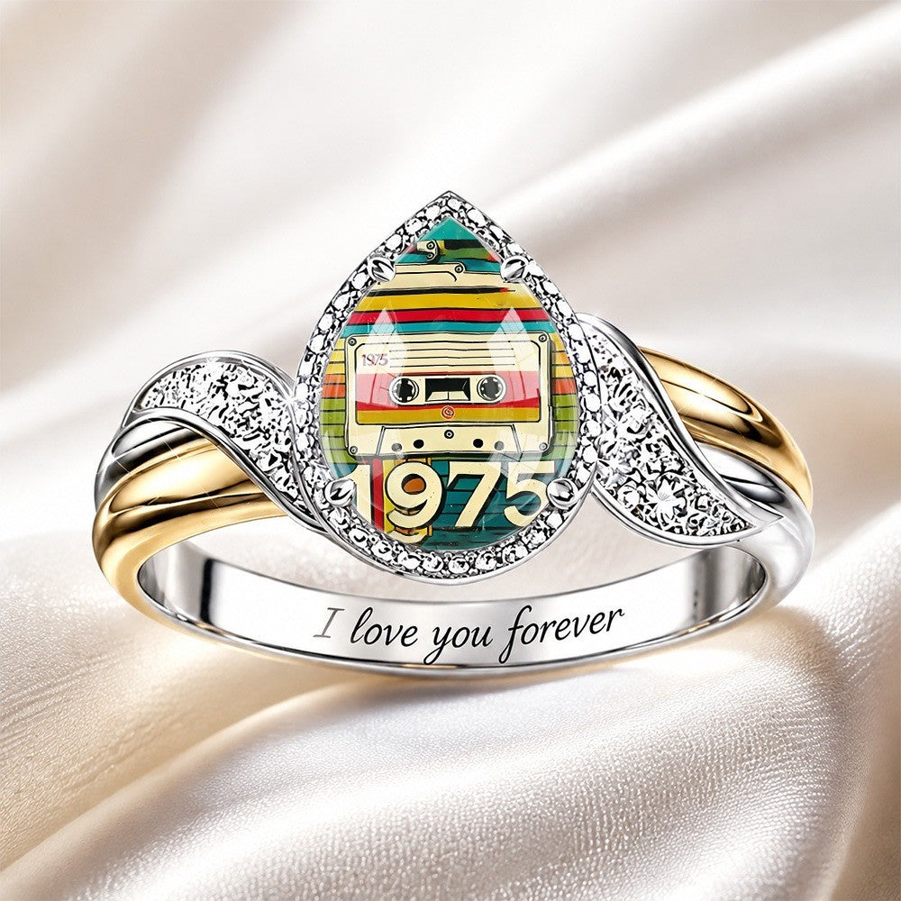 Retro Cassette Tape Ring