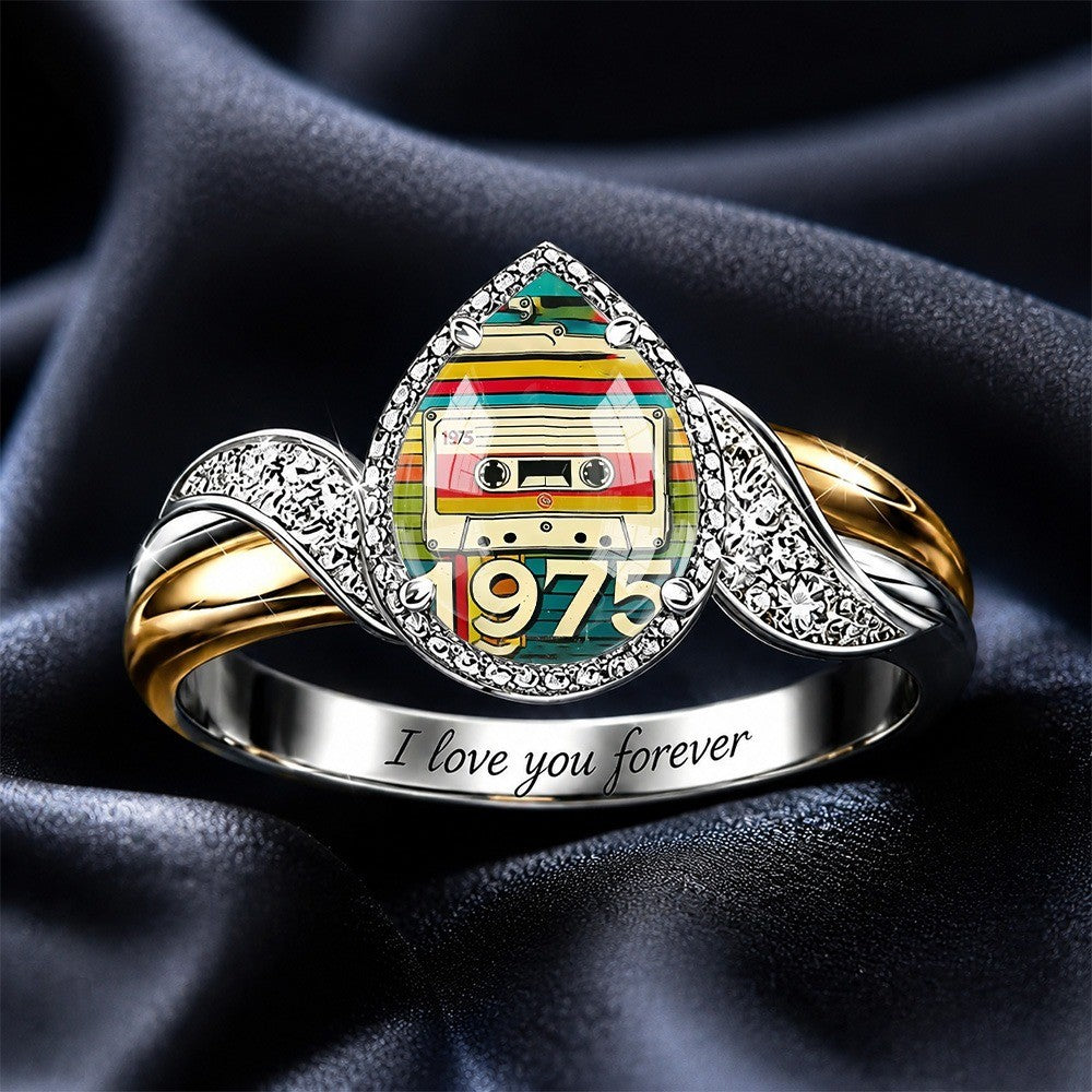 Retro Cassette Tape Ring