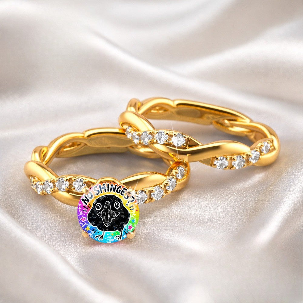 Rainbow Bird Statement Ring