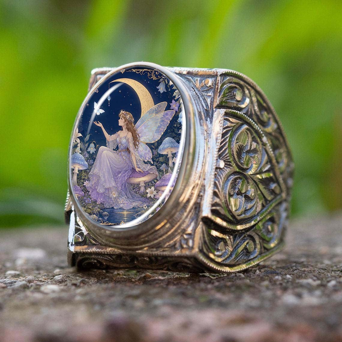 Fairy Moon Statement Ring