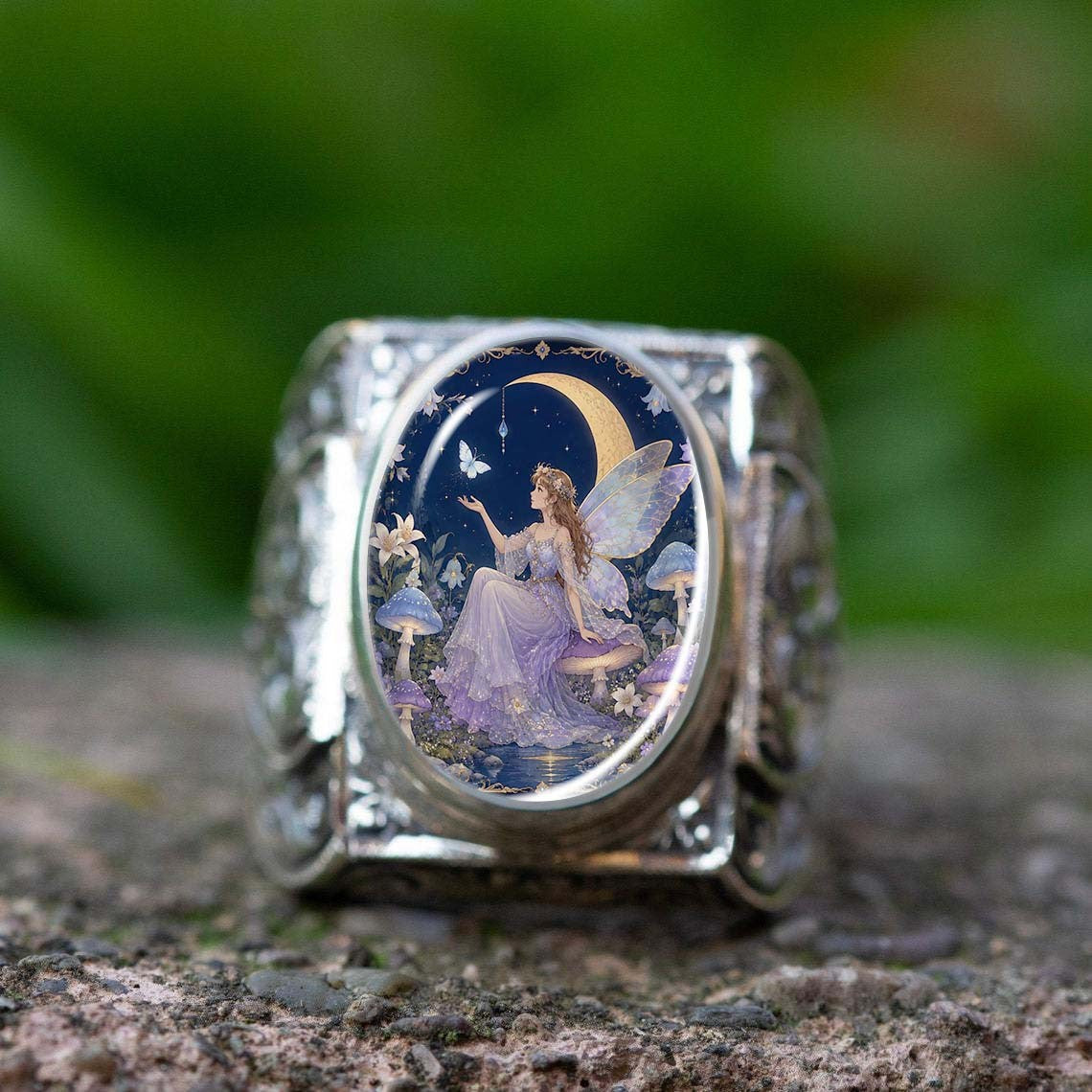 Fairy Moon Statement Ring
