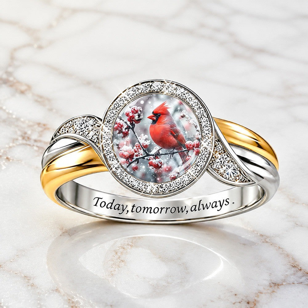 Red Cardinal Branch Ring