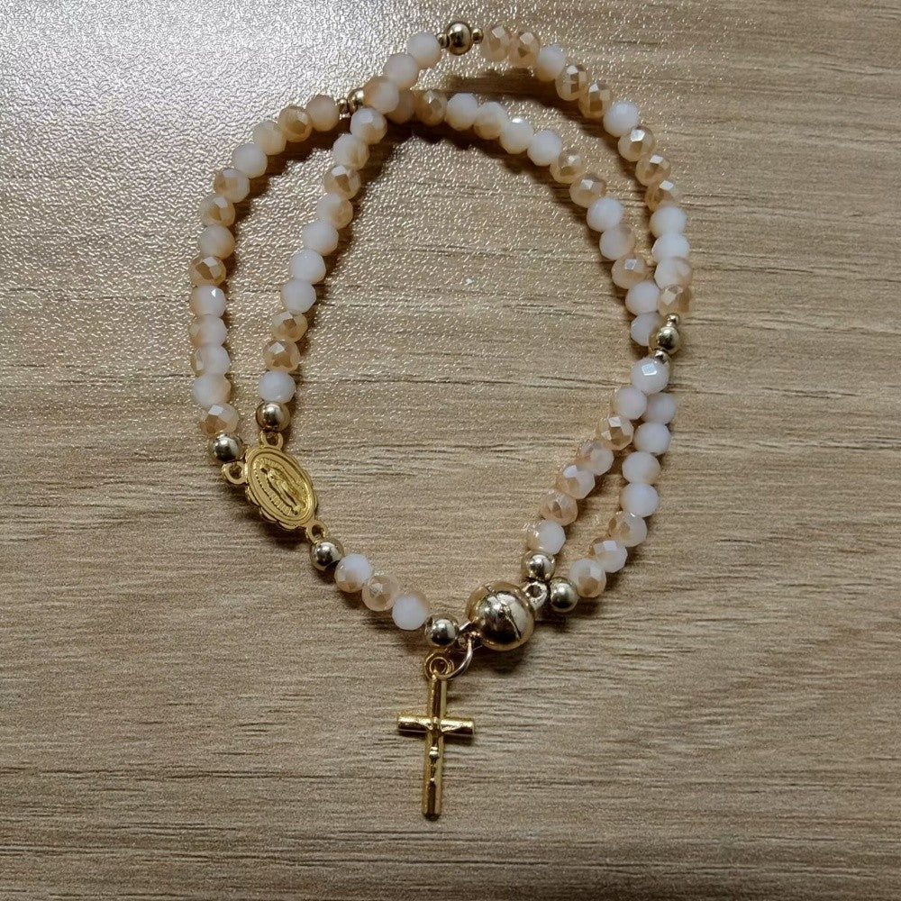 Faith Cross Bead Bracelet