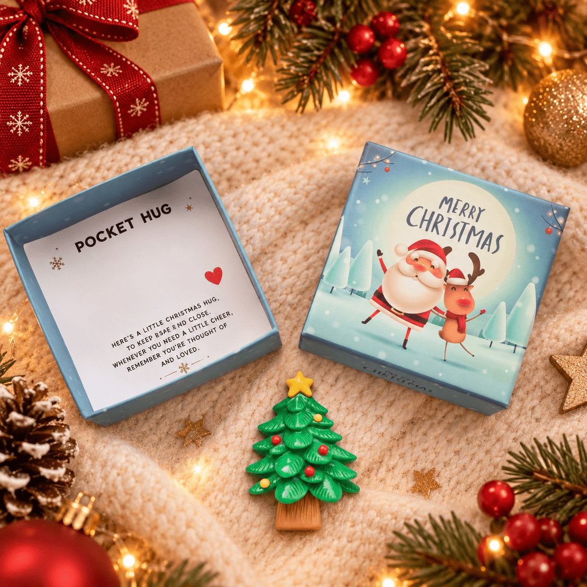 Christmas Tree Pocket Hug Box