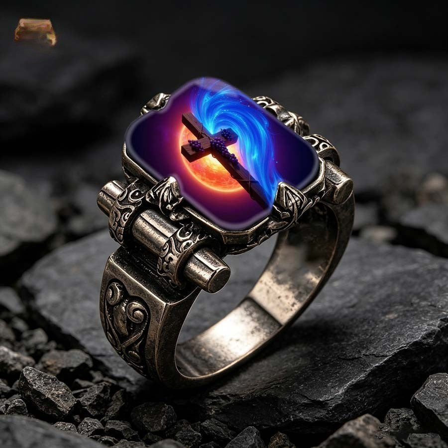 Cosmic Cross Square Ring