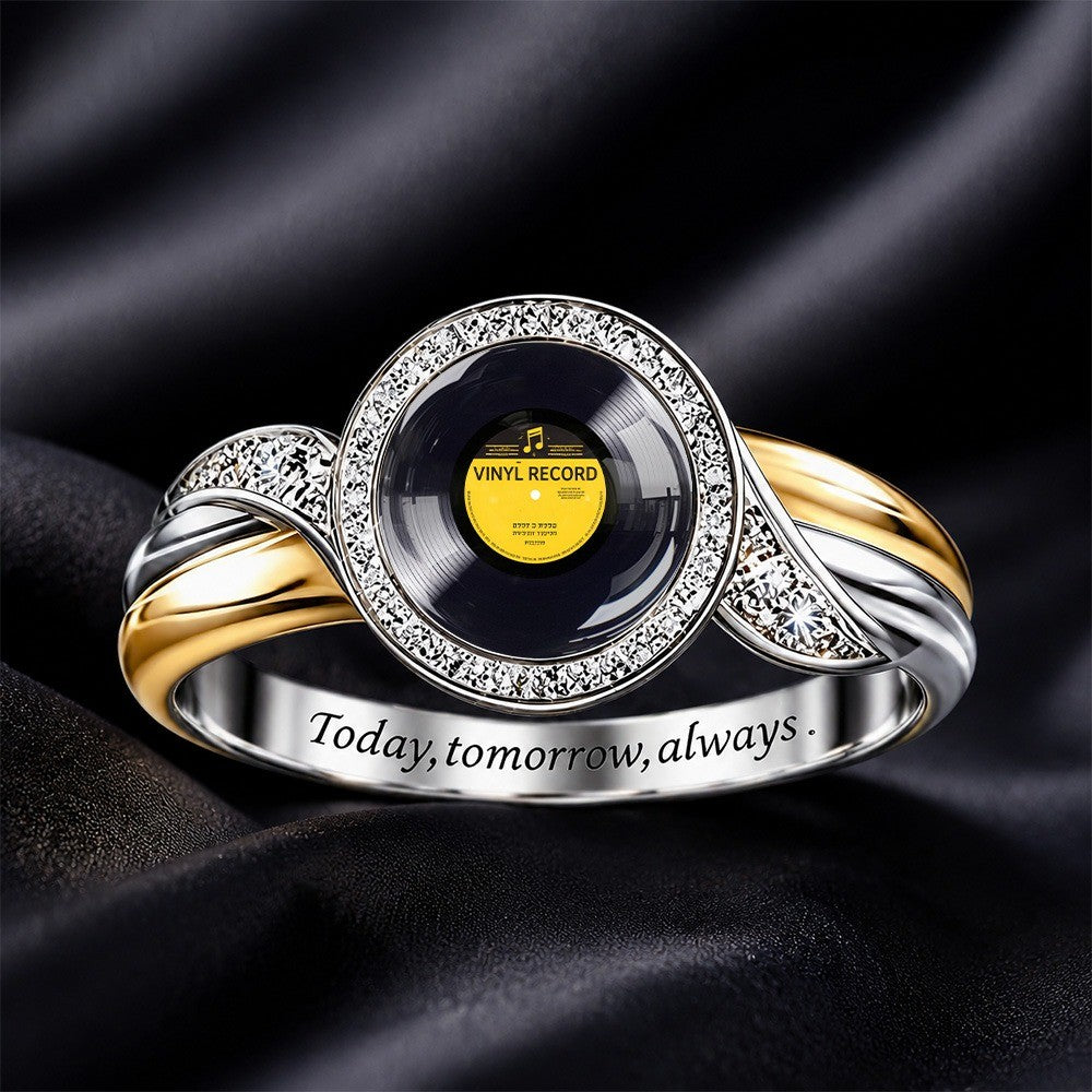 Vinyl Record Statement Ring
