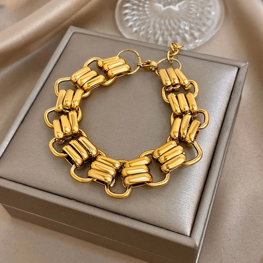 Geometric Link Bracelet