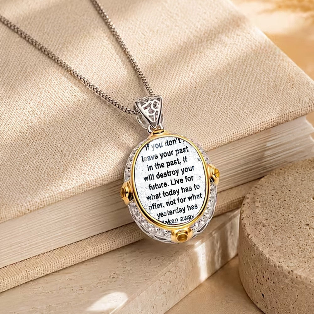 Inspirational Quote Pendant Necklace
