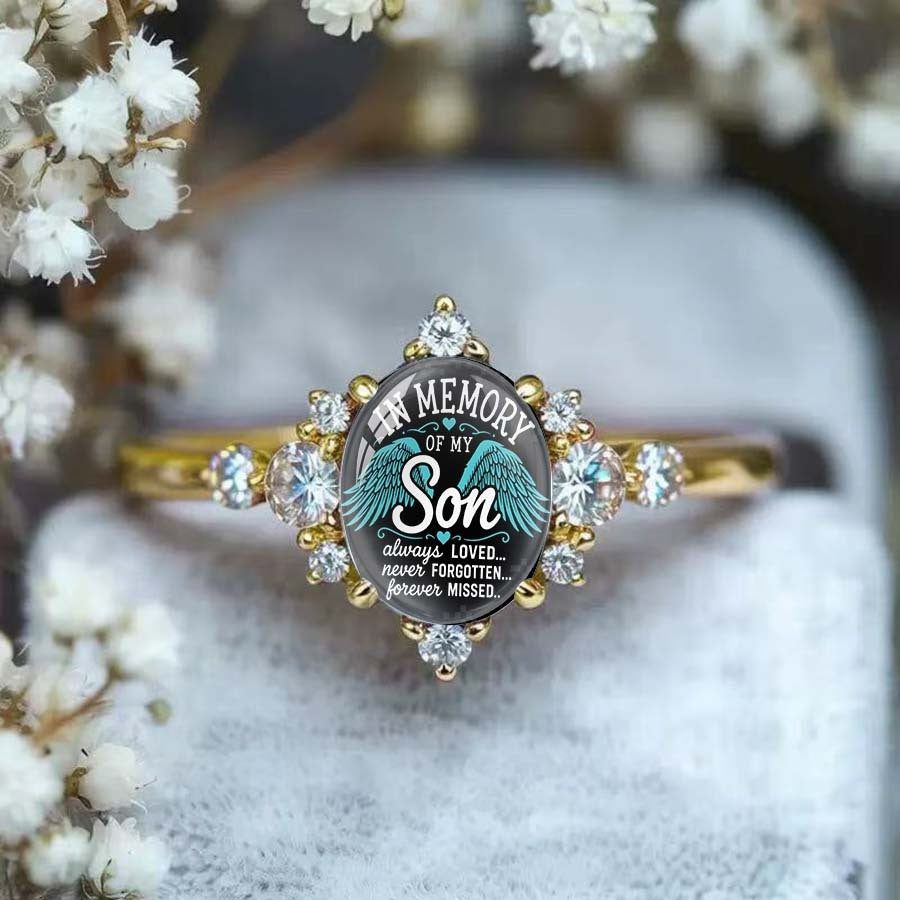 In Memory of My Son Ring