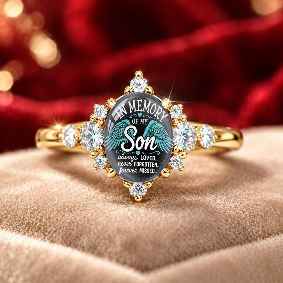 In Memory of My Son Ring