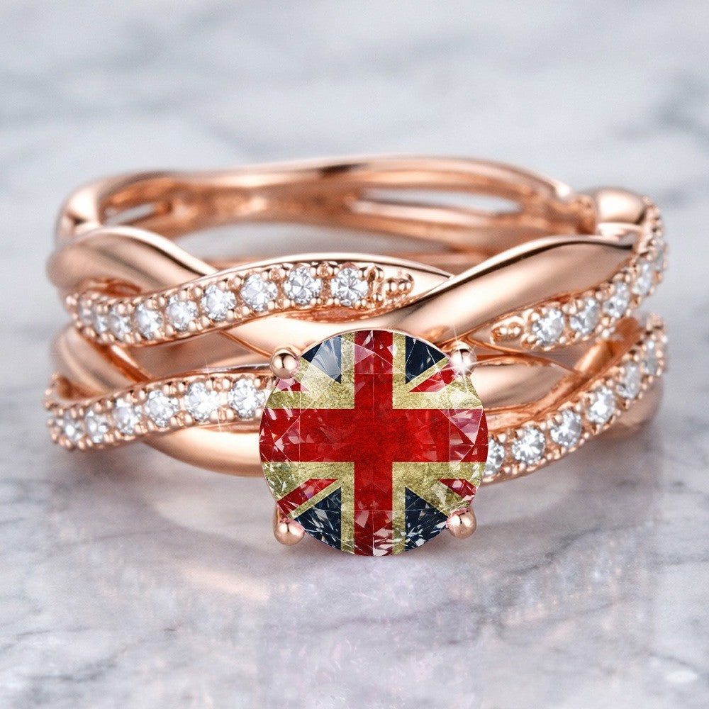 Union Jack Statement Ring
