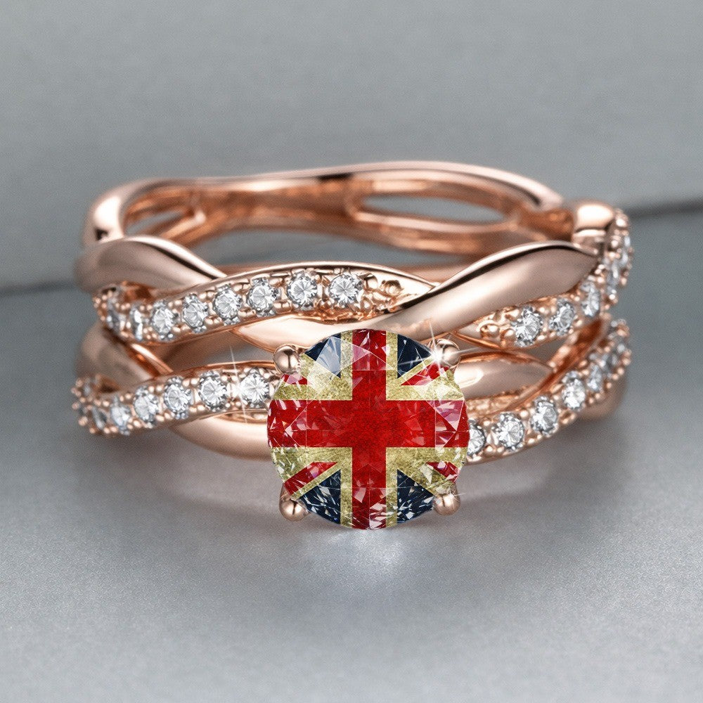 Union Jack Statement Ring