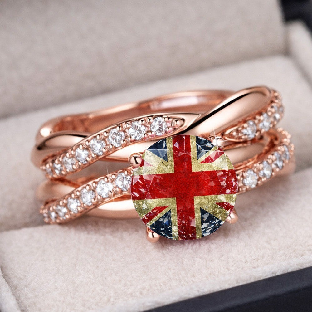 Union Jack Statement Ring