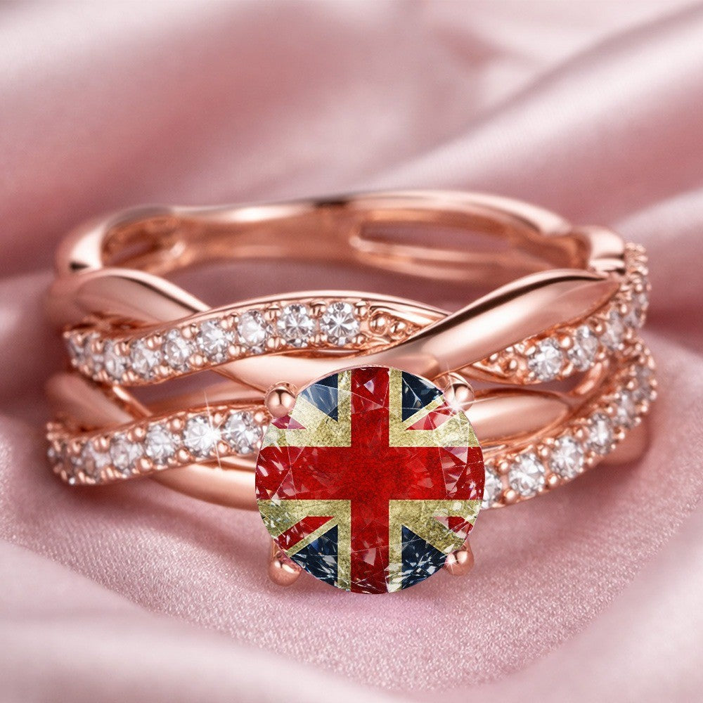 Union Jack Statement Ring