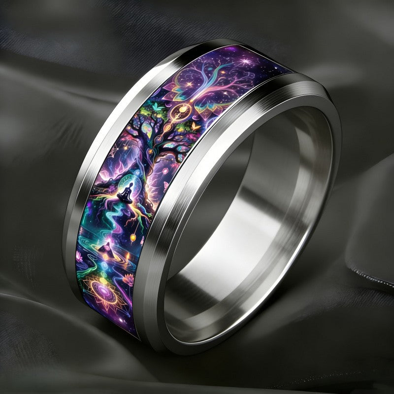 Cosmic Meditation Tree of Life Ring