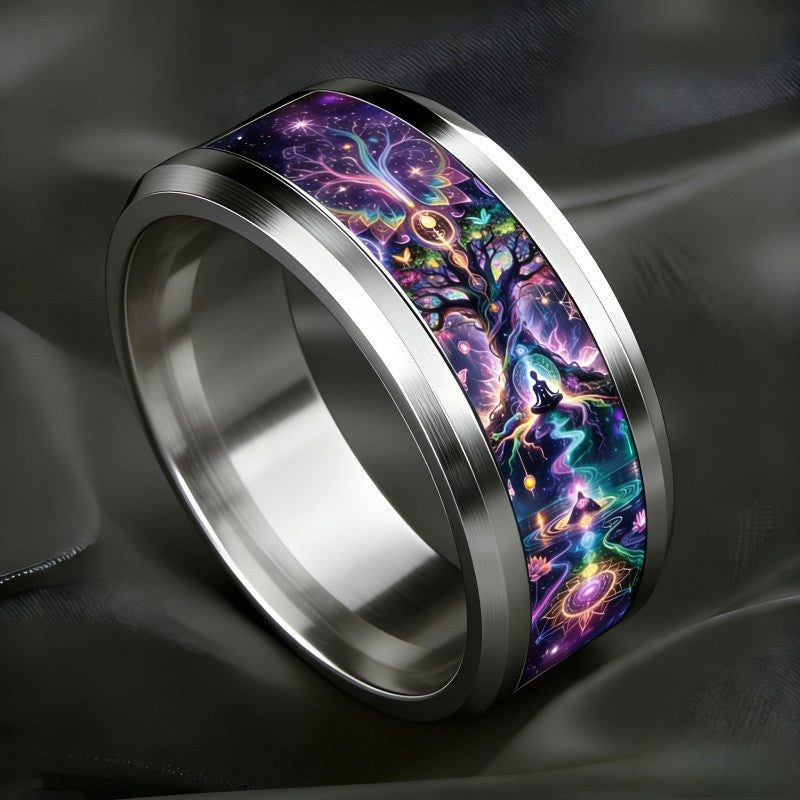 Cosmic Meditation Tree of Life Ring