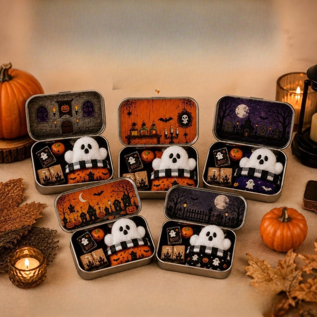 Spooky Ghost Tin Box Set