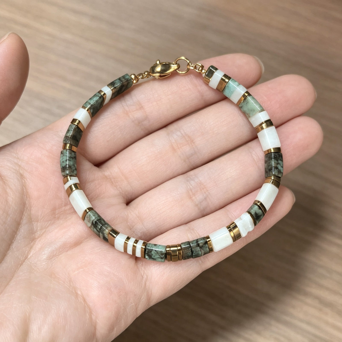 Blue Stone Inlay Bracelet