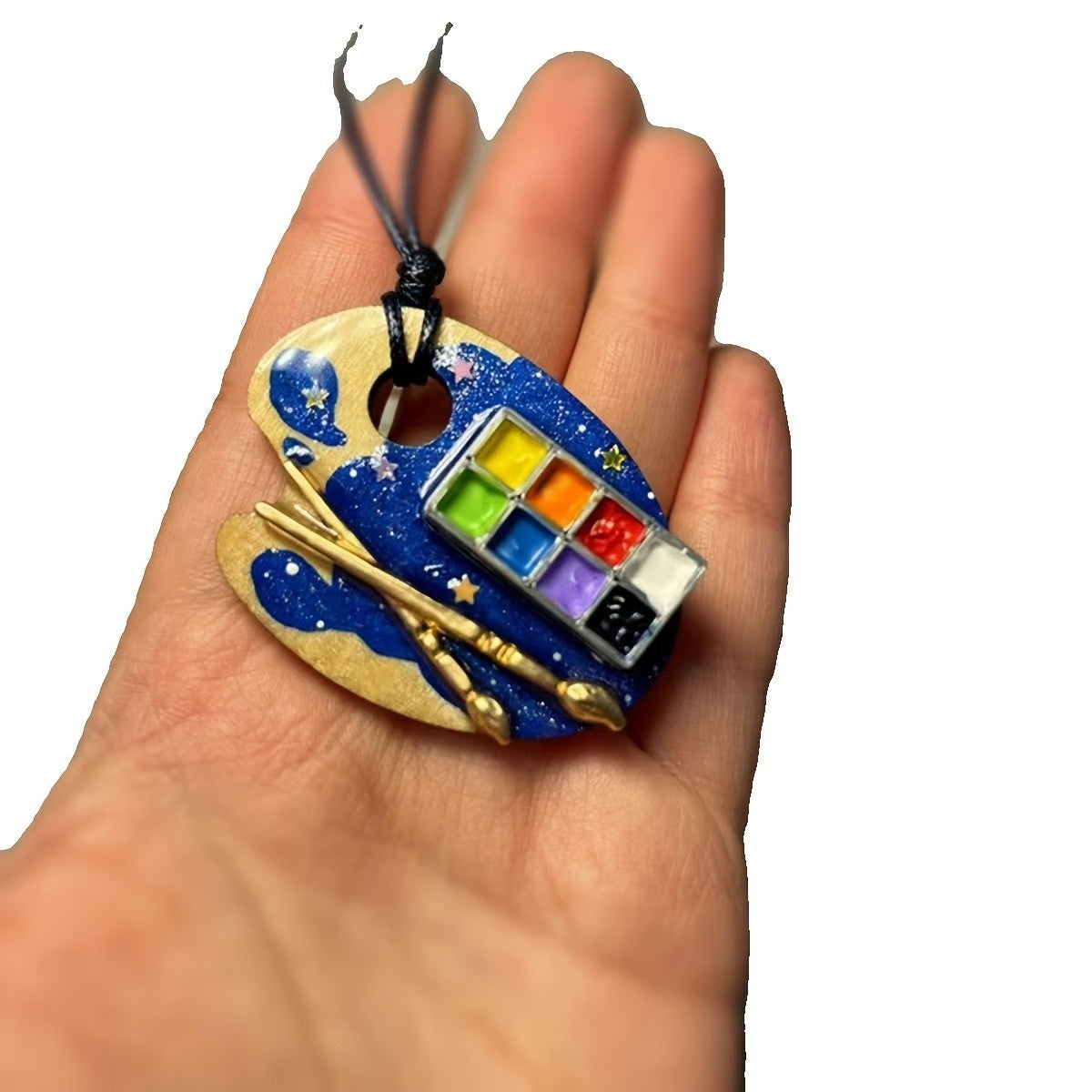 Colorful Paint Palette Necklace