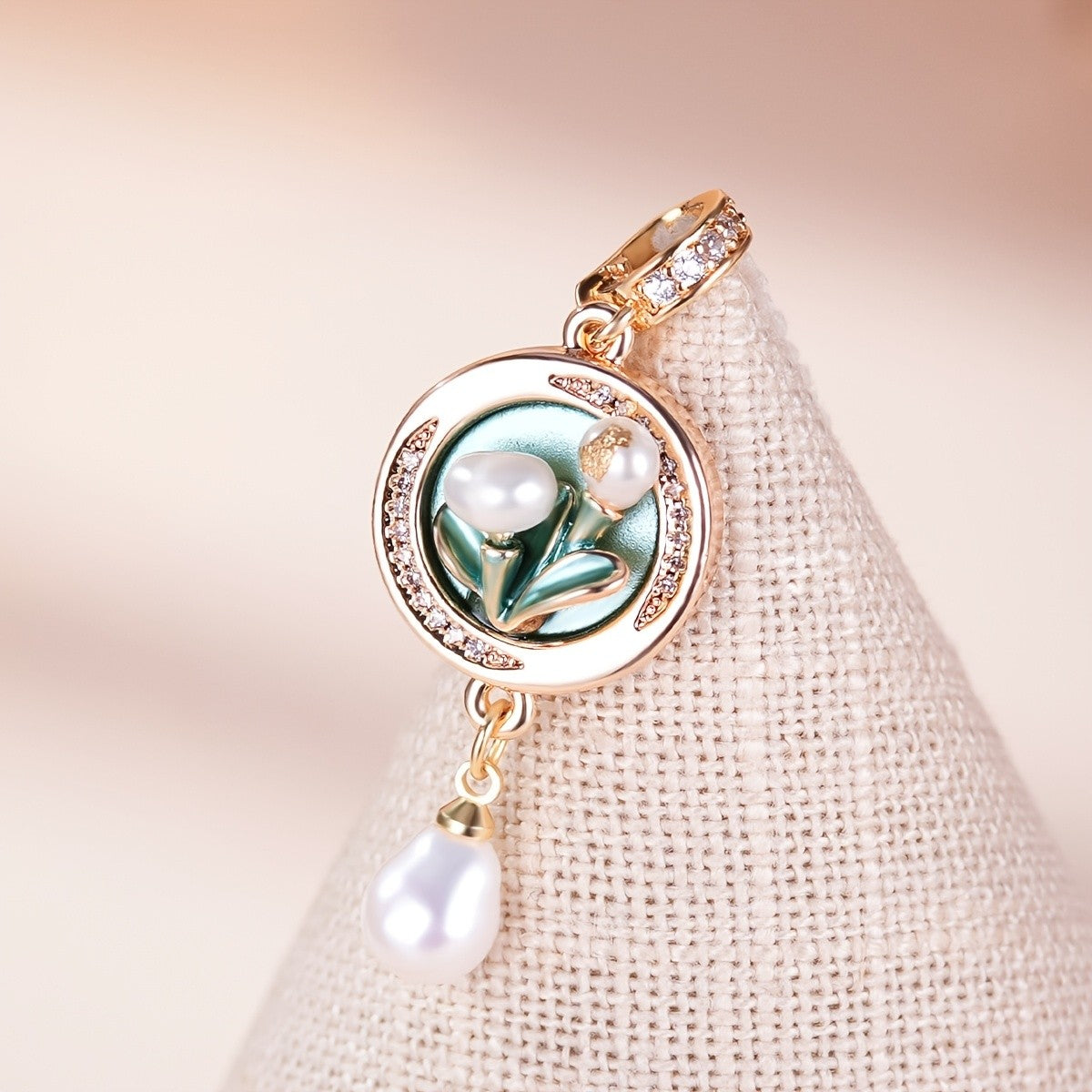 Lily of the Valley Pearl Pendant