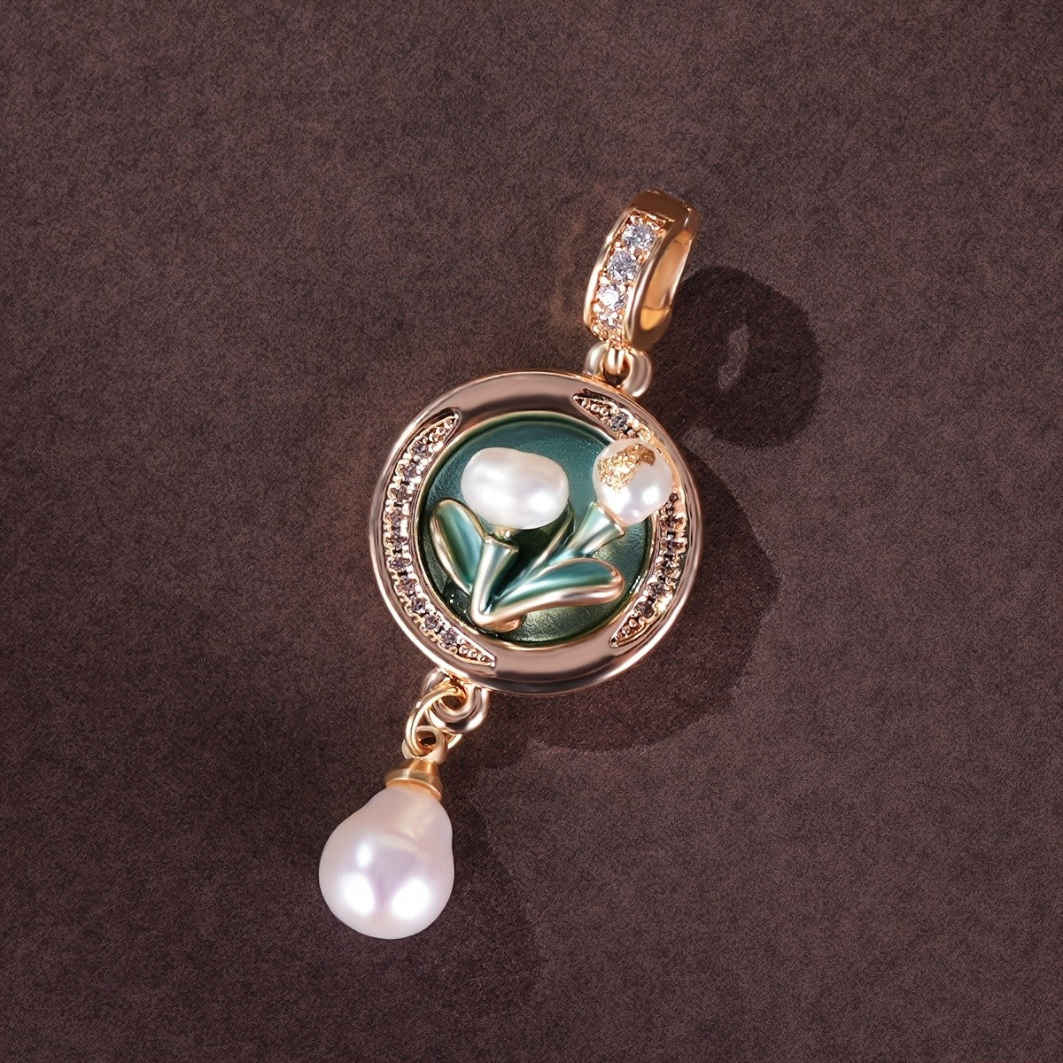 Lily of the Valley Pearl Pendant