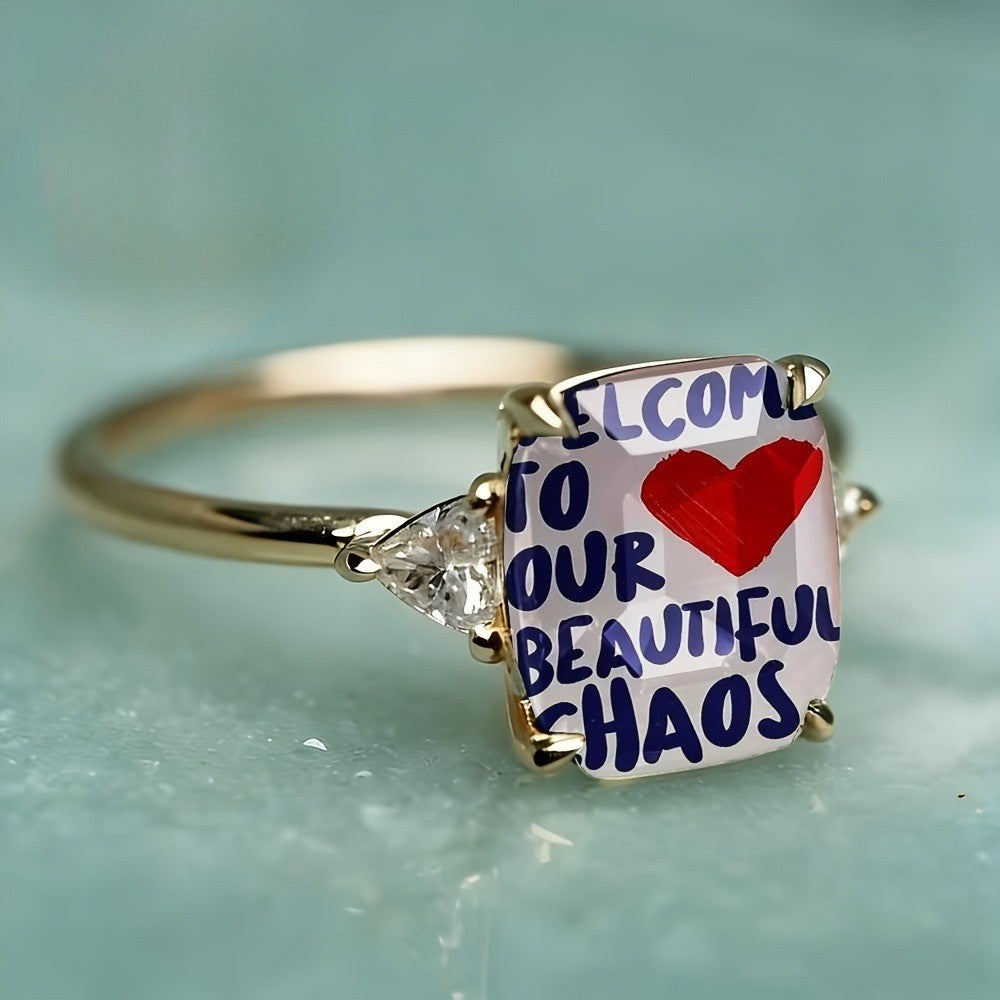 Beautiful Chaos Square Ring