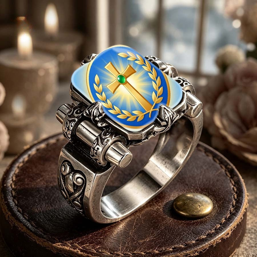 Blue Cross & Laurel Ring