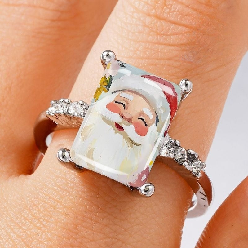 Santa Claus Rectangular Ring