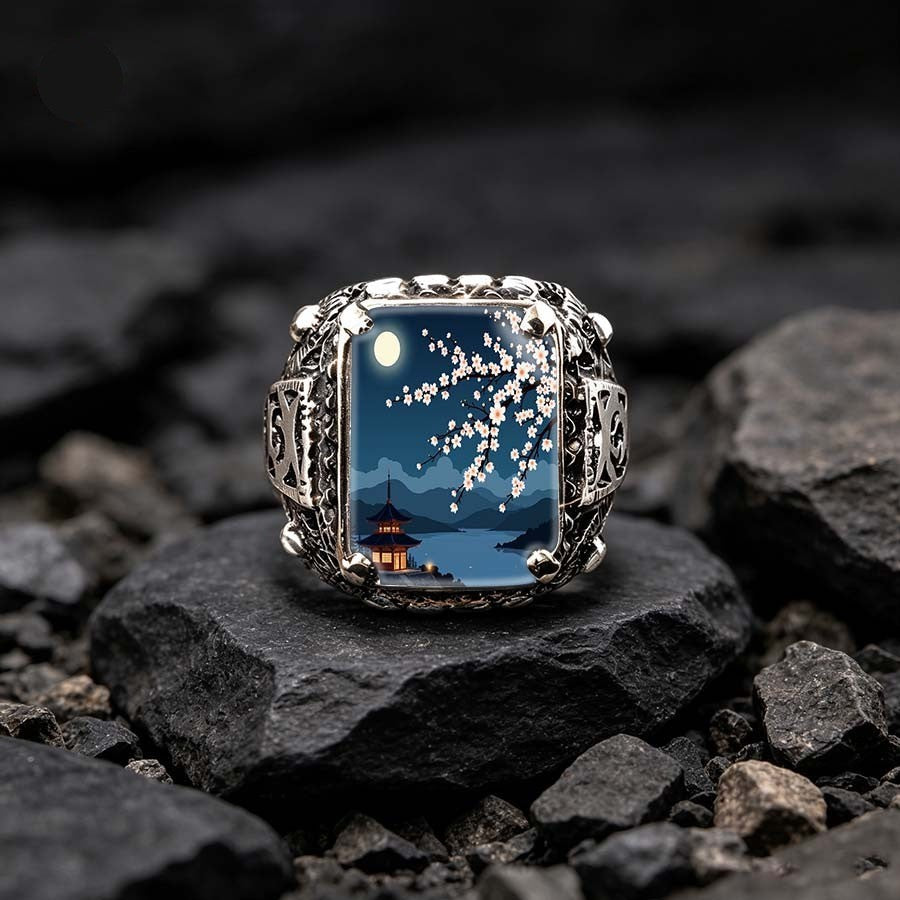 Moonlit Pavilion Square Ring