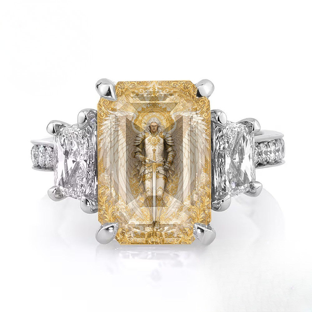 Winged Warrior Square Ring