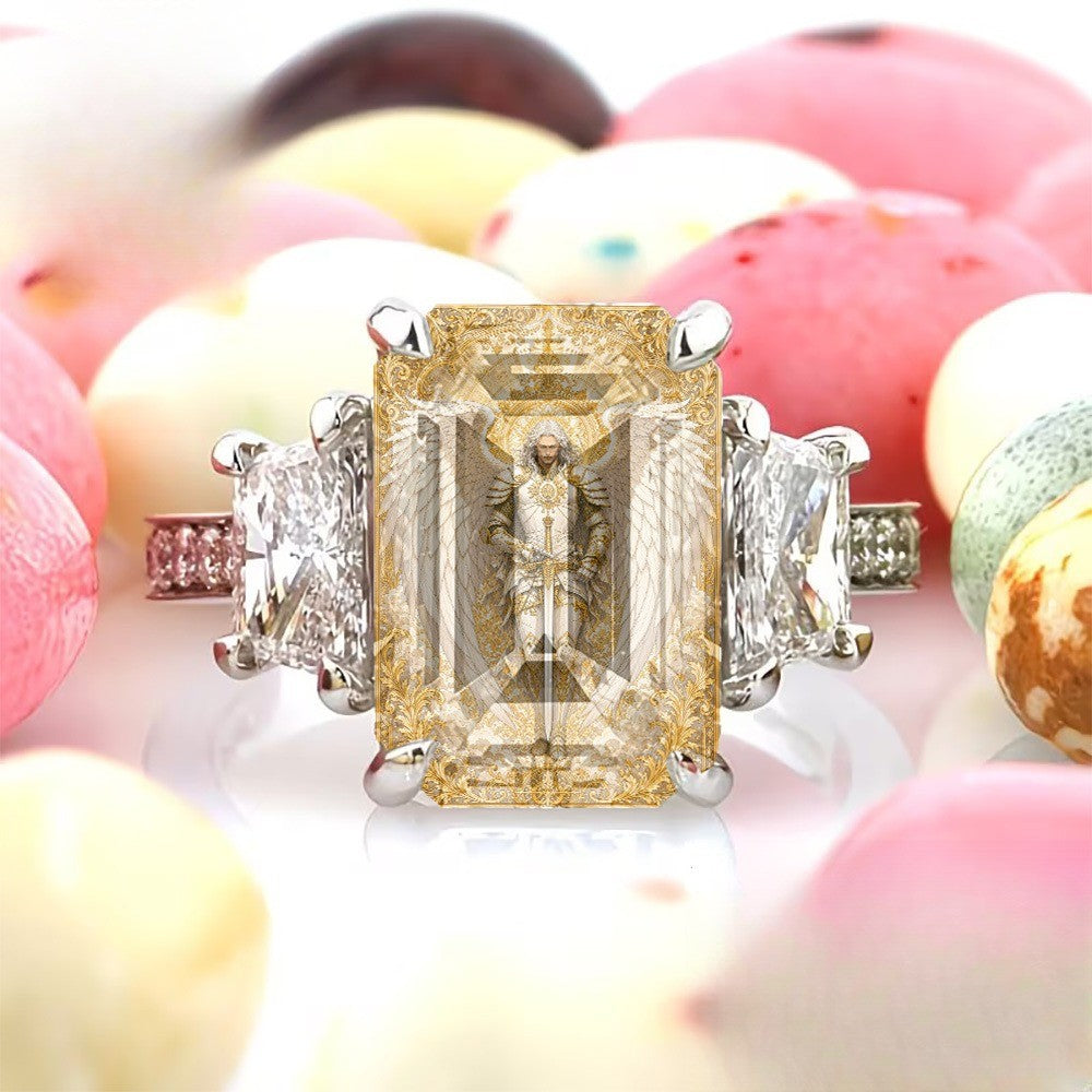 Winged Warrior Square Ring
