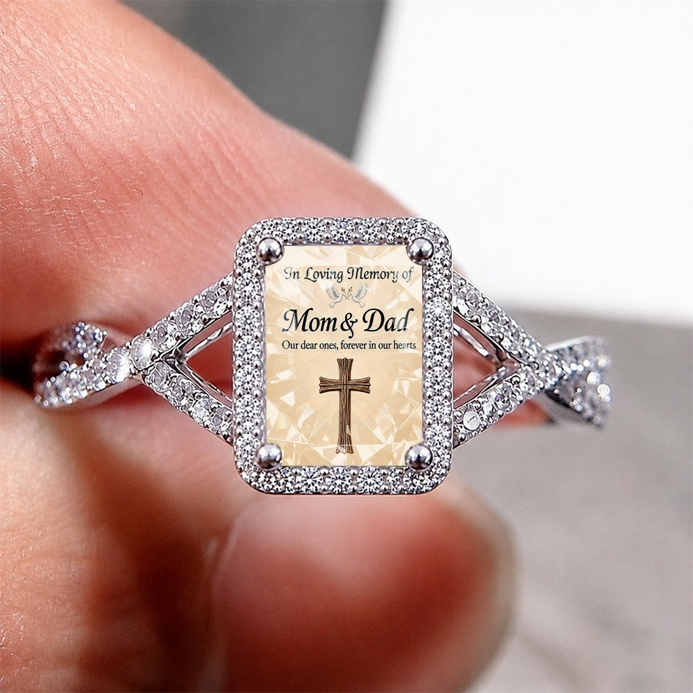 In Loving Memory Square Ring