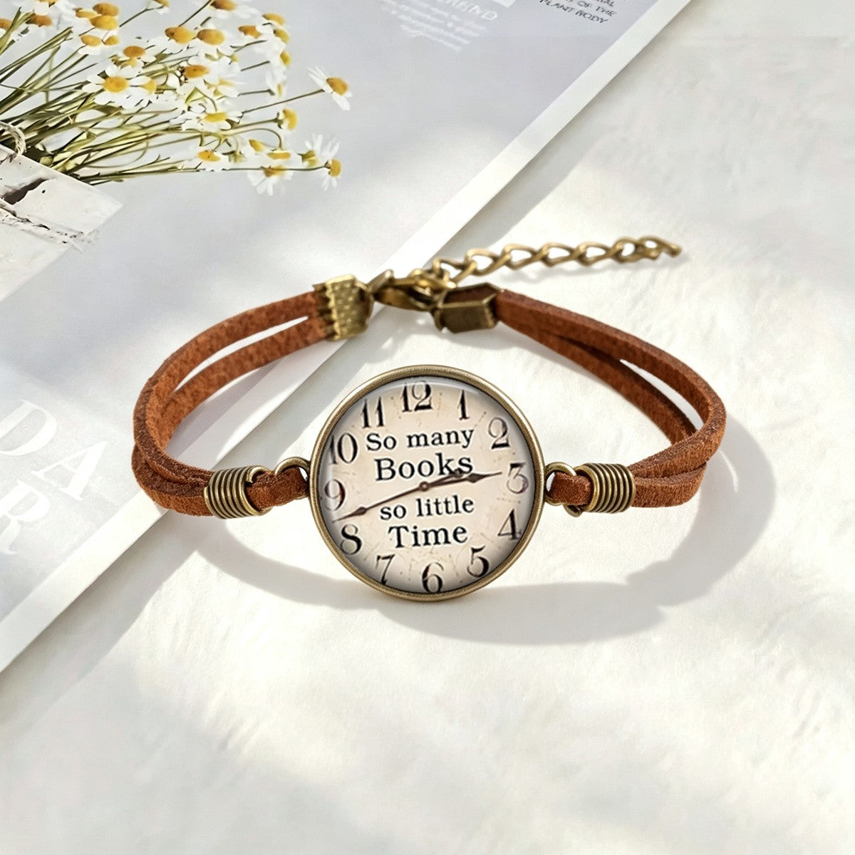 Book Lover Quote Bracelet