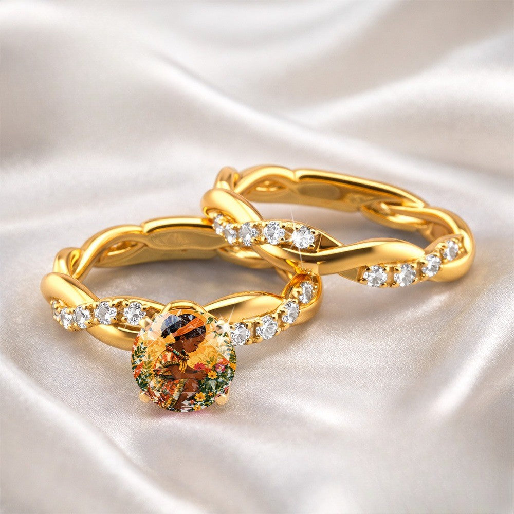 Twisted Floral Art Statement Ring
