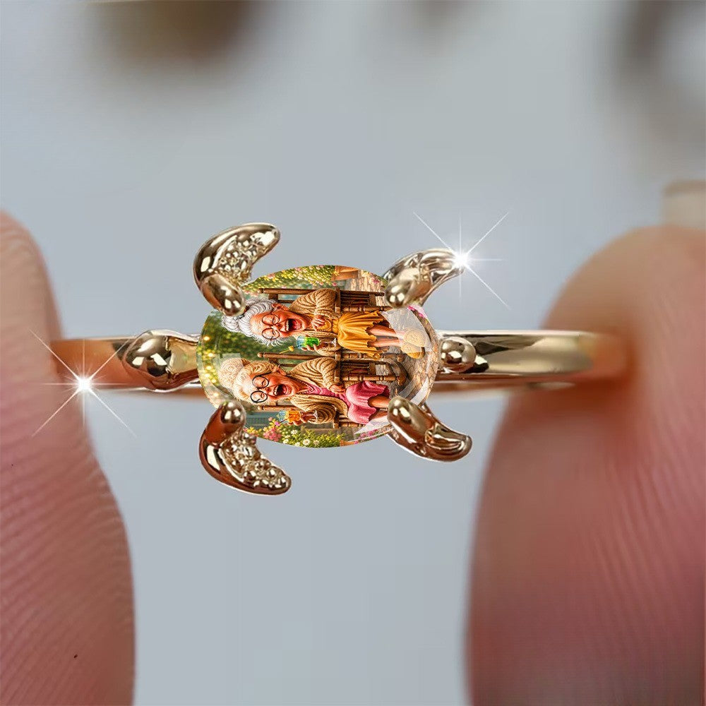 Turtle Portrait Ring