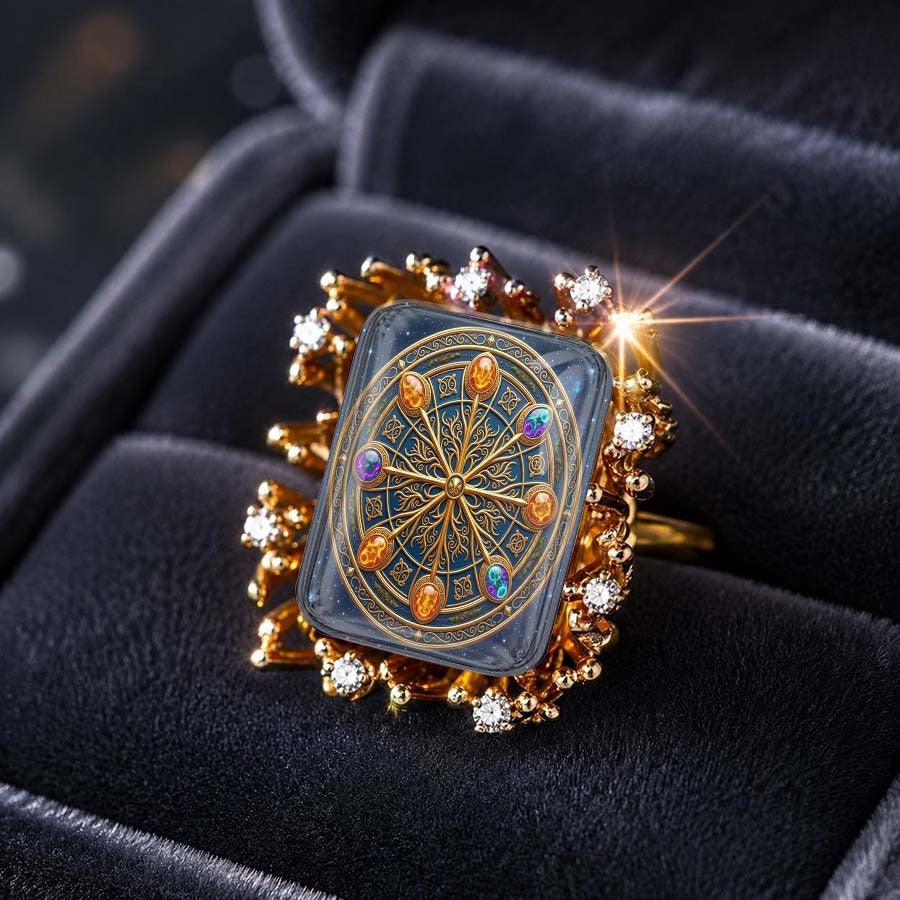 Mystic Compass Square Ring