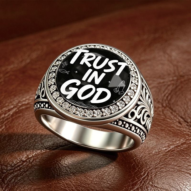 Trust In God Statement Ring