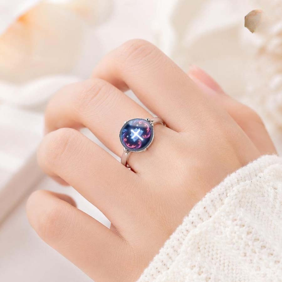 Lotus Cross Dome Ring