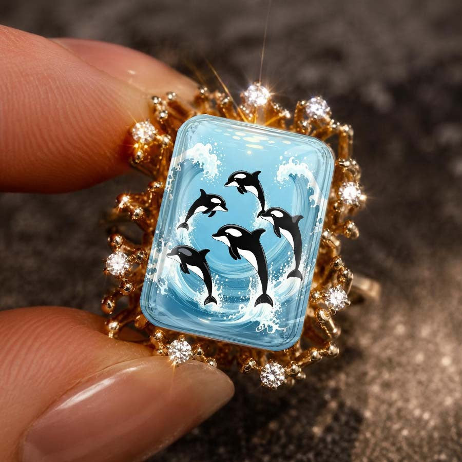 Orca Wave Square Ring