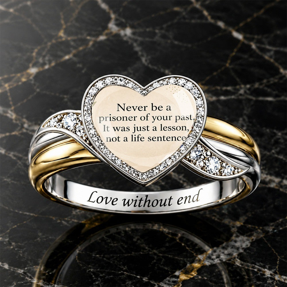 Inspirational Heart & Infinity Ring