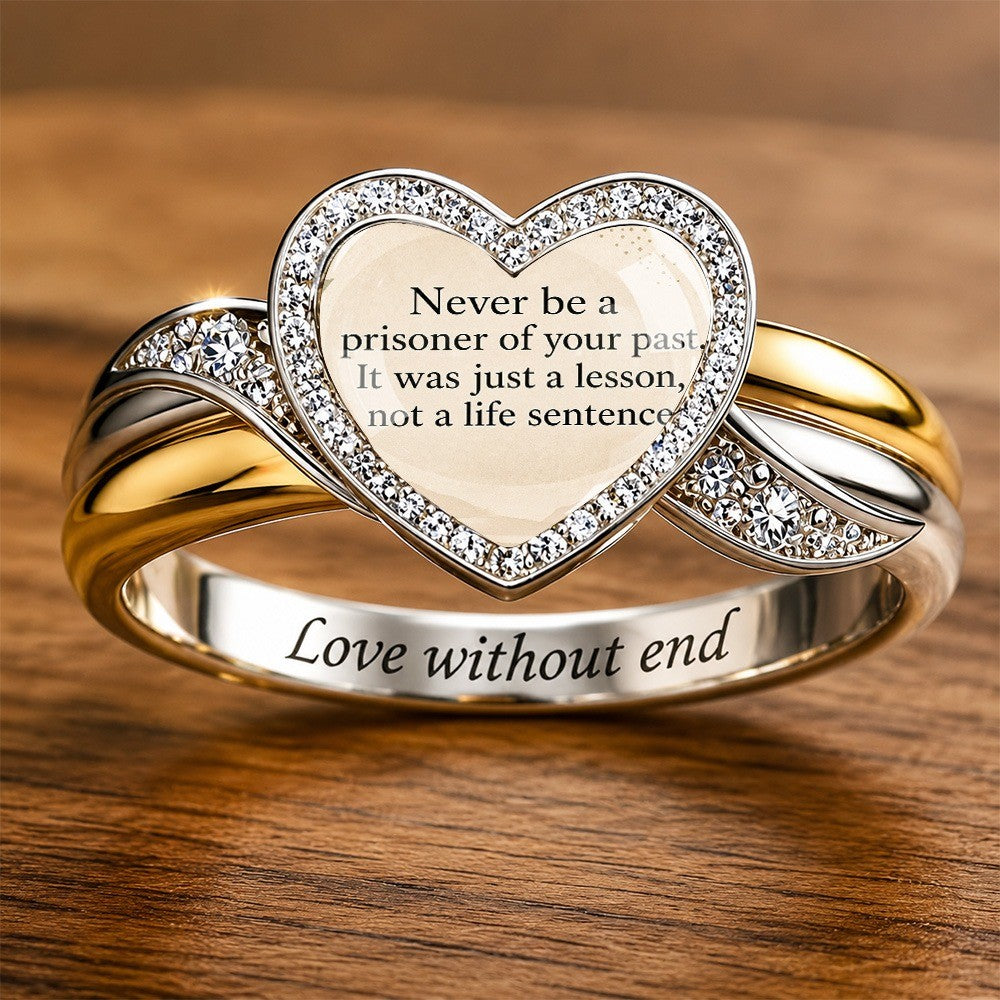 Inspirational Heart & Infinity Ring