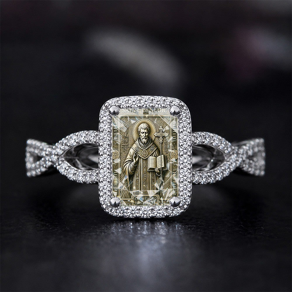 Saint Benedict Square Ring