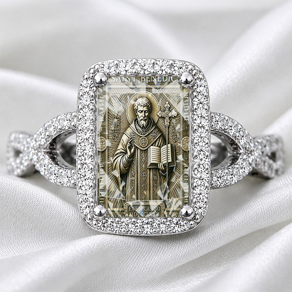 Saint Benedict Square Ring