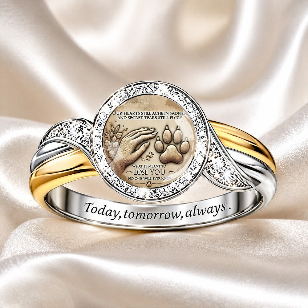 Hand & Paw Memorial Ring