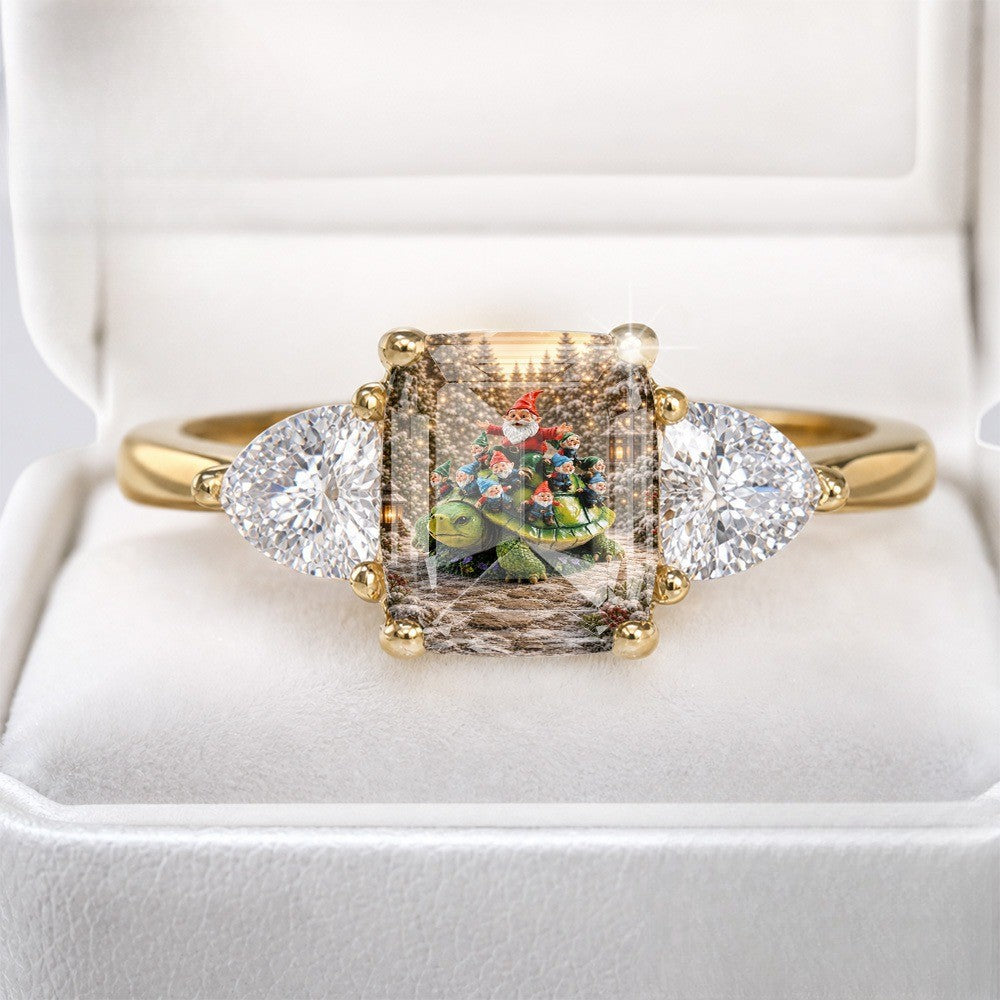 Turtle & Gnomes Rectangular Ring