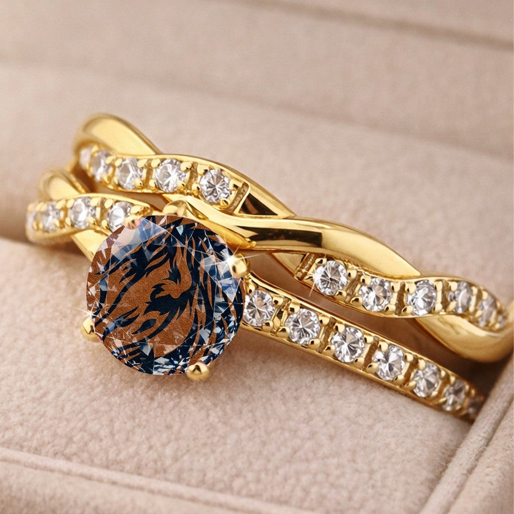 Lion Motif Statement Ring