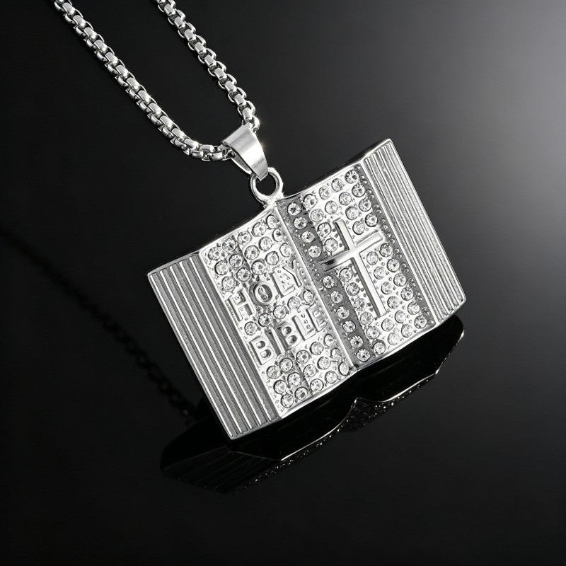 Holy Bible Cross Necklace